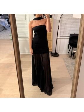 ZARA COMBINED DRESS WITH TRANSPARENCIES